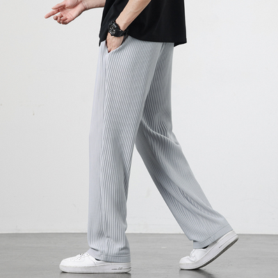 Ribbed Cotton Pantalon